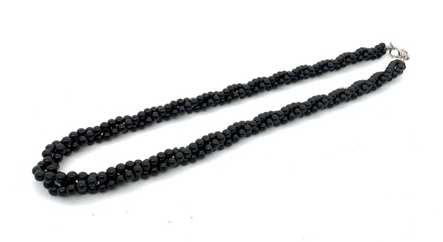 stenen ketting 3 lagen onyx