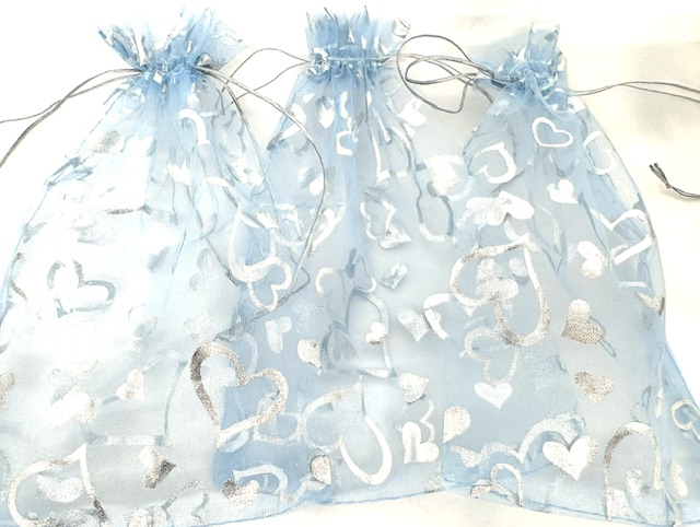 Hartjes Licht Blauw 10 x 15 cm