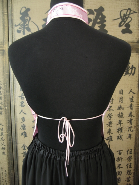 Chinese topje met opening en bloemen (roze)