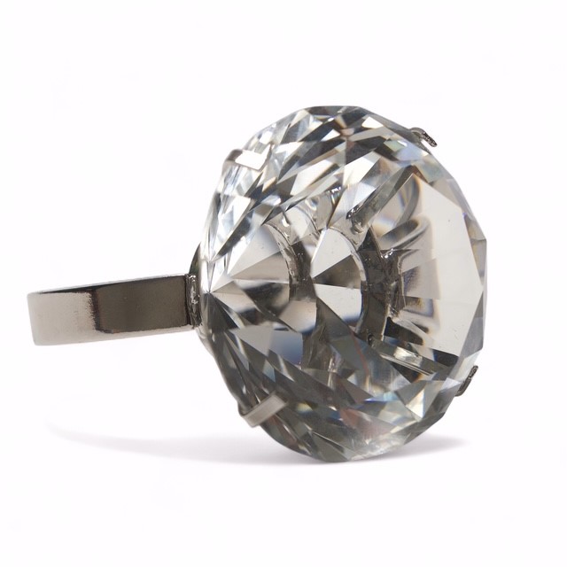 5cm Kristal Diamantring