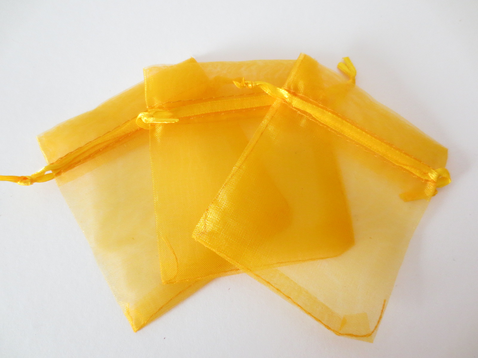 Organza Zakjes 10 x 15cm Goud (100 stuks)