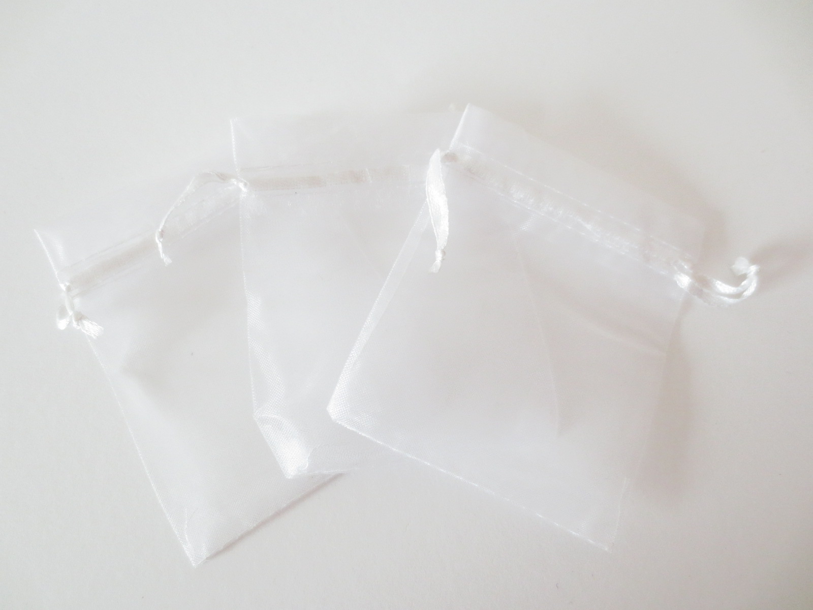 Organza Zakjes 10 x 15cm White (100 stuks)