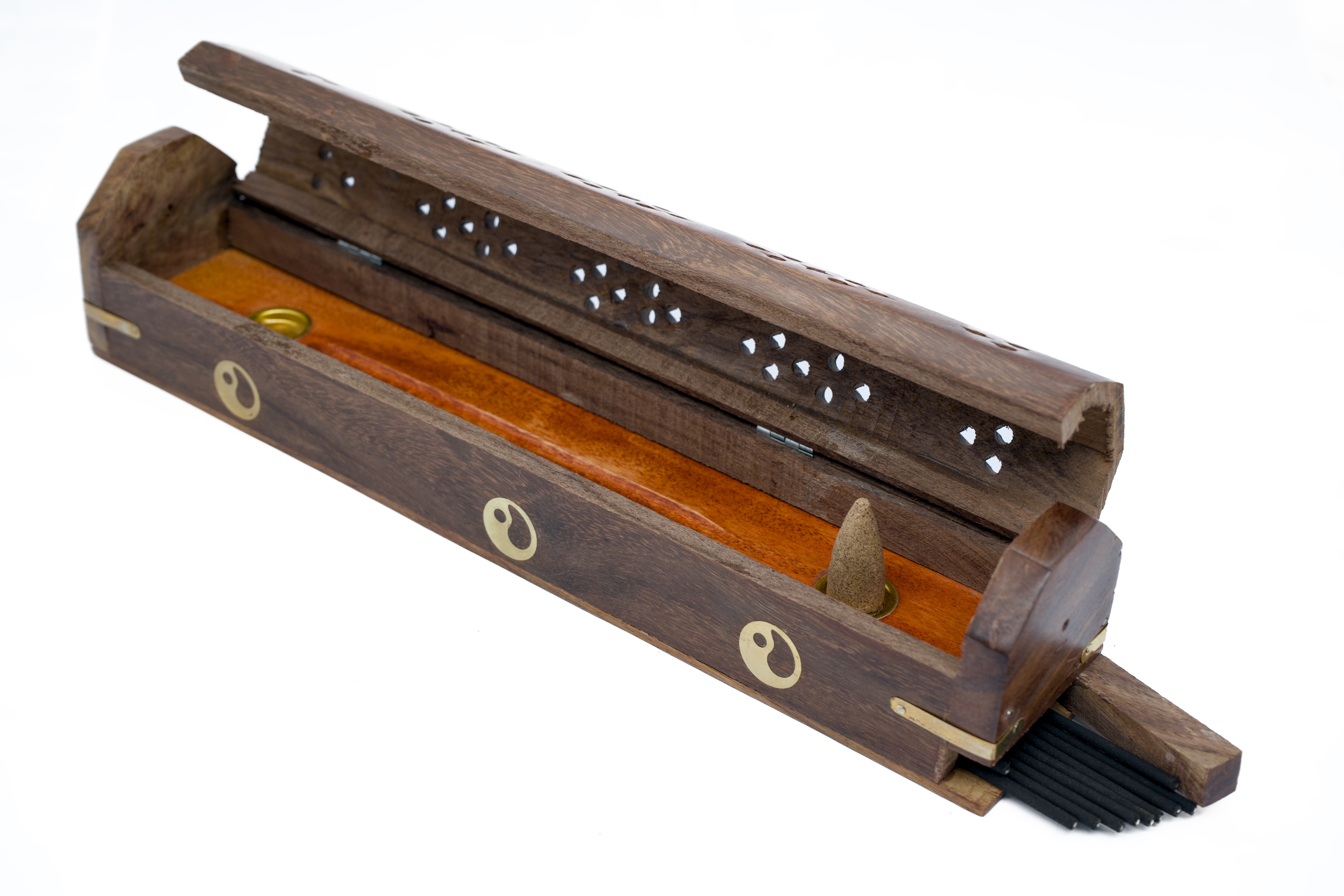 Wierook kistje luxe hout OM (2 stuks)