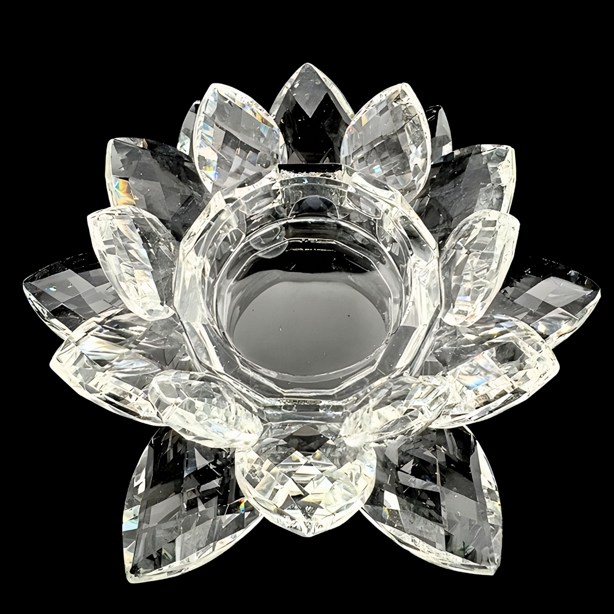 theelichtje in kristal lotus