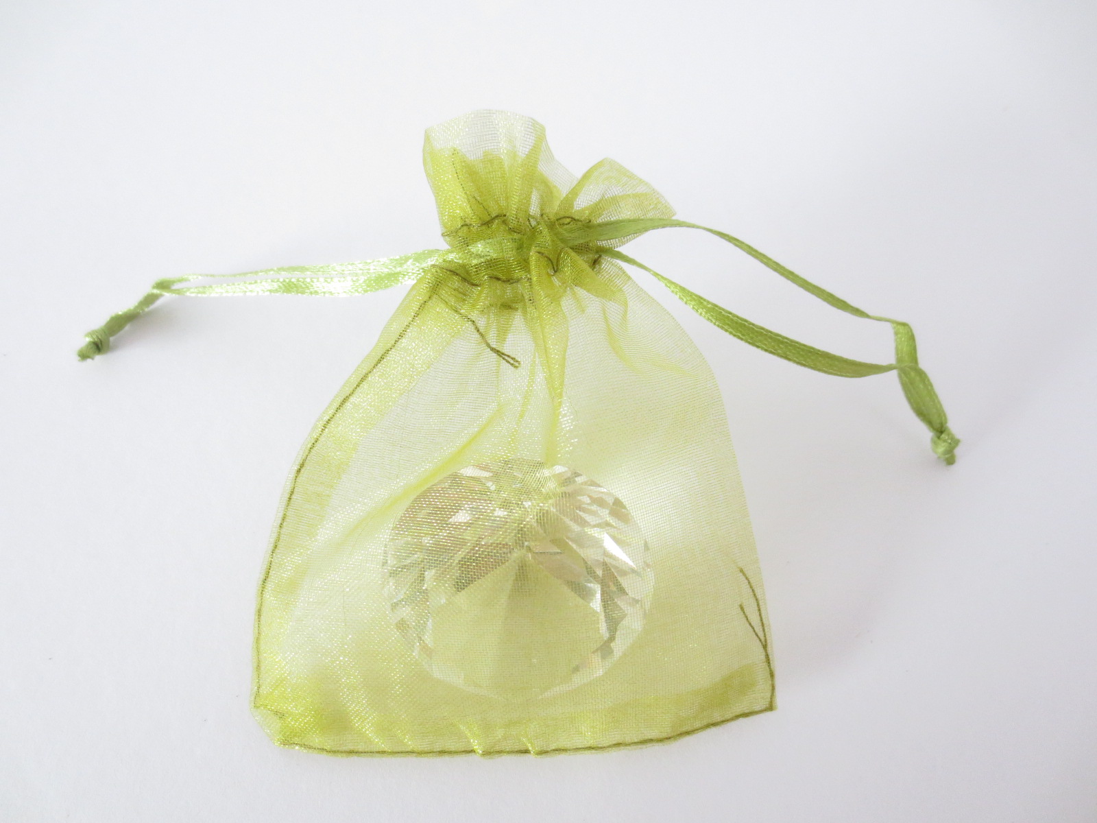 Organza Zakjes 10 x 15cm Olijf Groen (100 stuks)