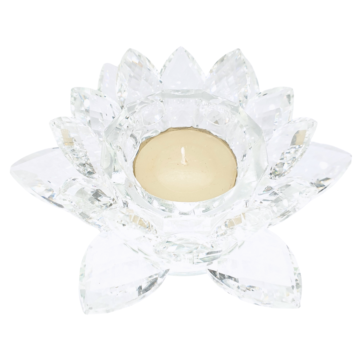 theelichtje in kristal lotus