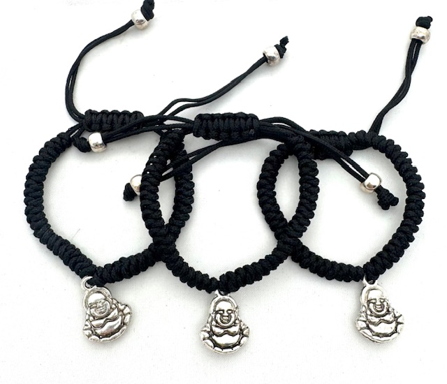 Verstelbare Happy Boeddha Armband (per 12)
