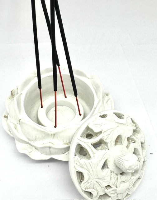 Lotus wierook/kegelbrander wit