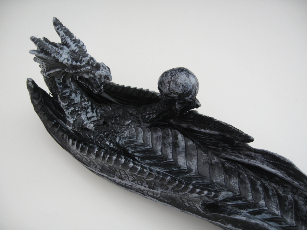 Zwart Draken Wierookhouder