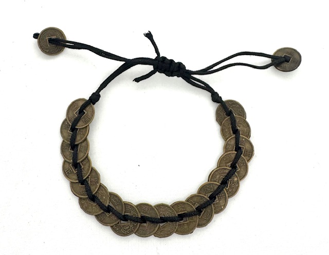 Verstelbare Geluksmunt Armband (per 12)