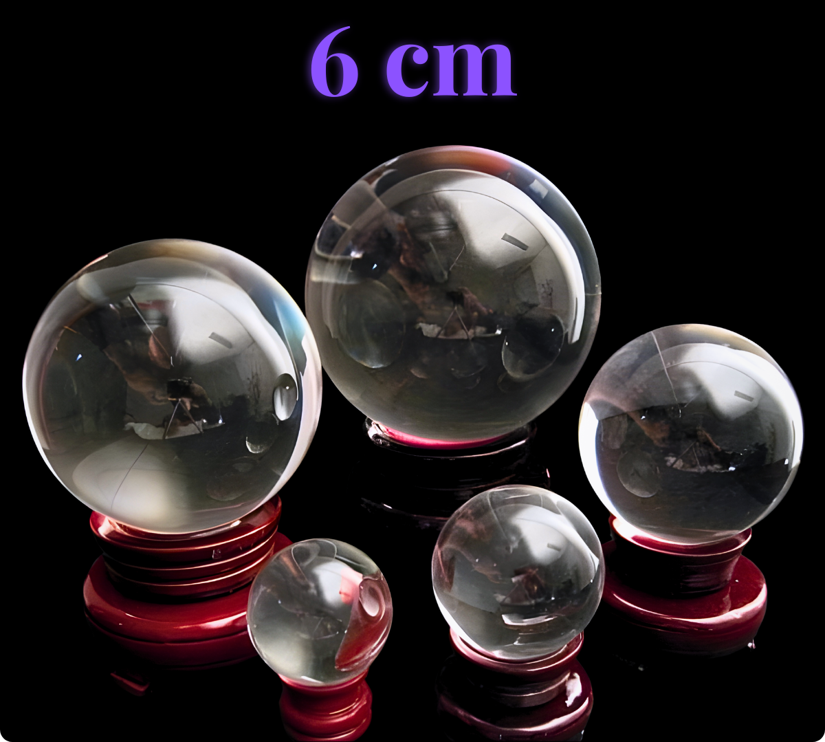 Glazen kristal bol 6cm