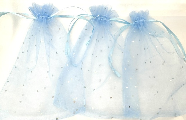 Stippeltje Licht Blauw 13 x 20 cm