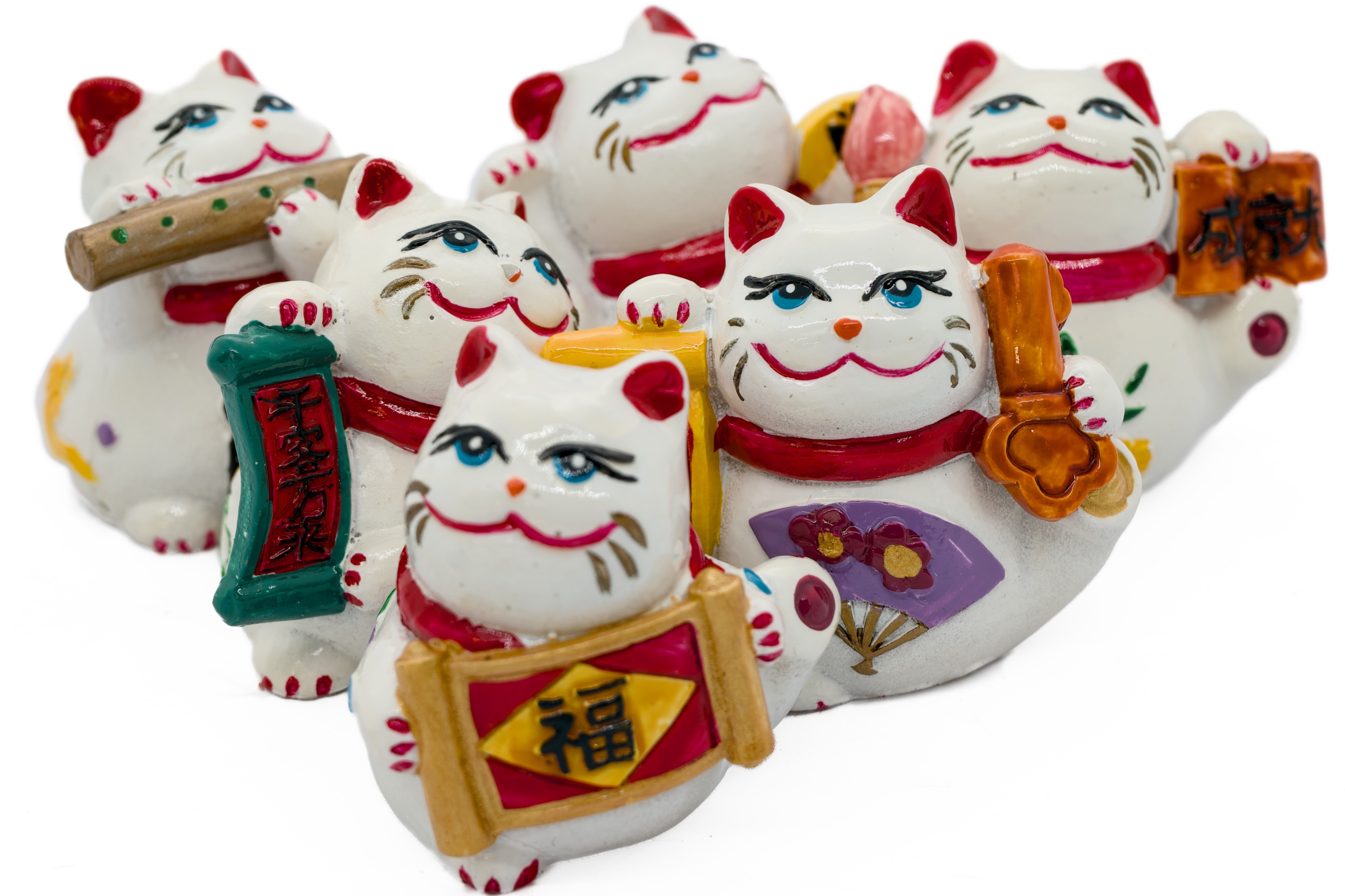 6 Lucky cat verzameling