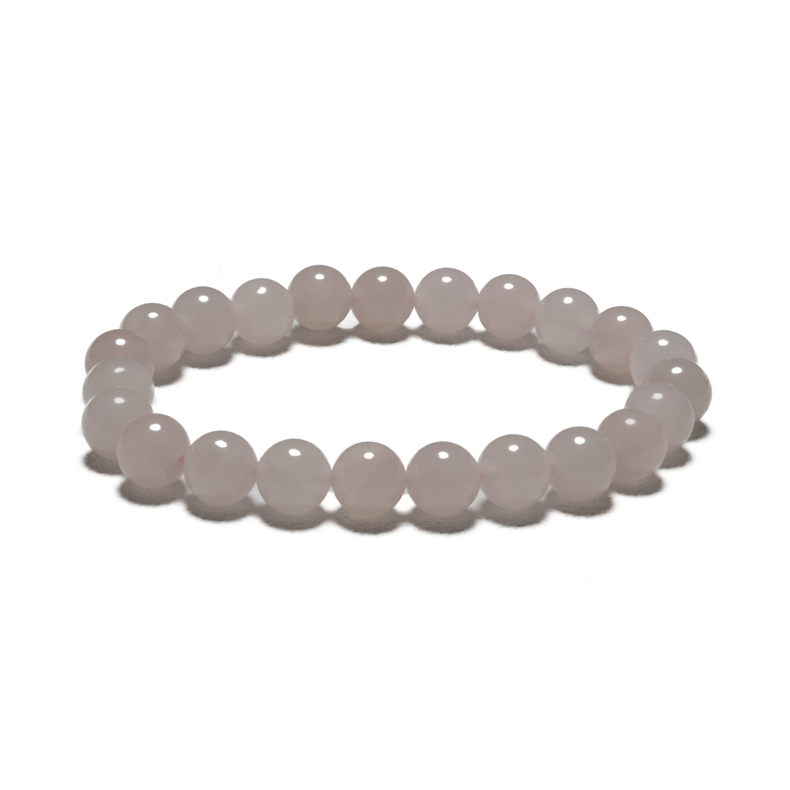 0,8cm steen armband Rozenkwarts