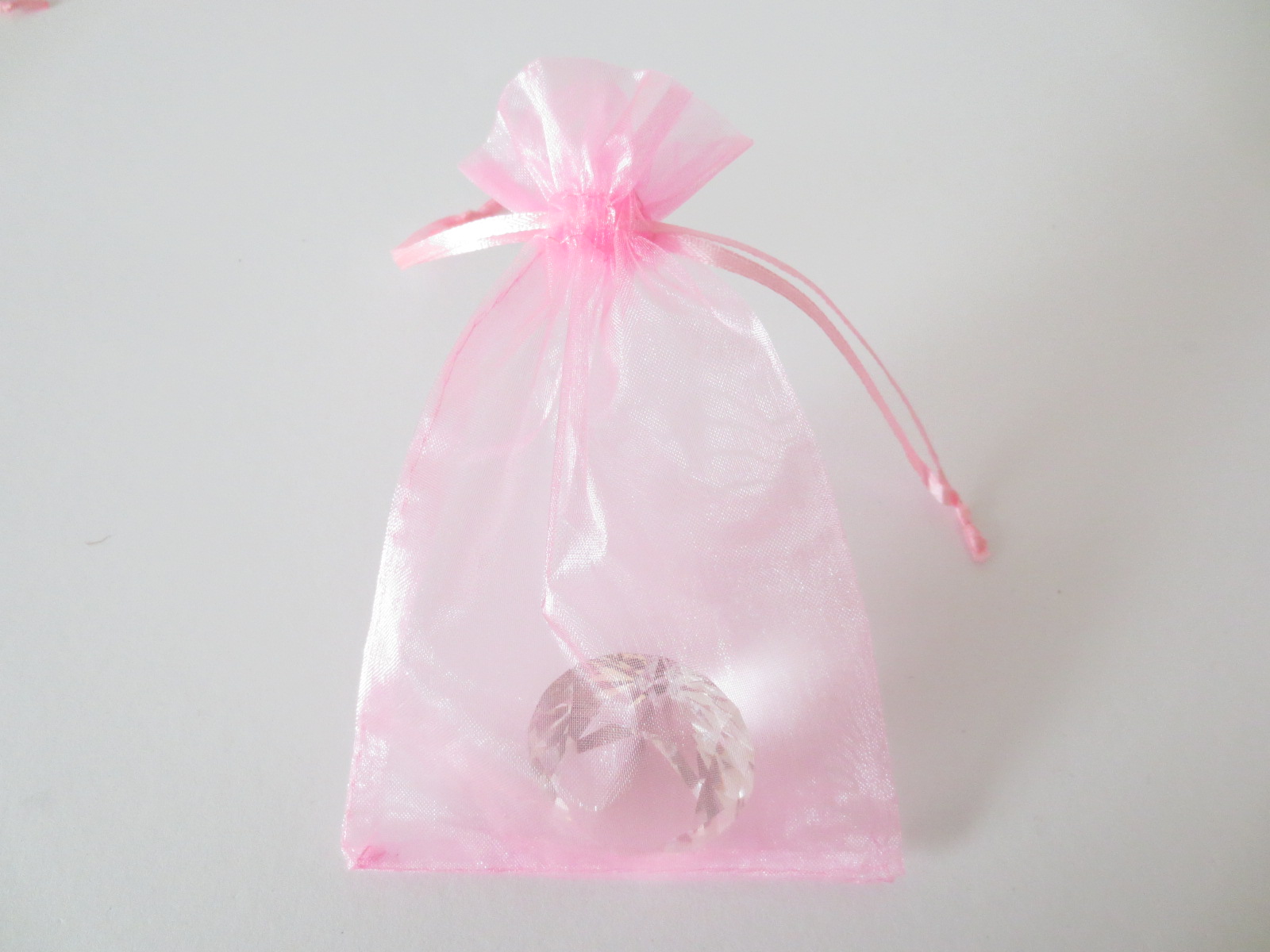 Organza Zakjes 10 x 15cm Roze (100 stuks)