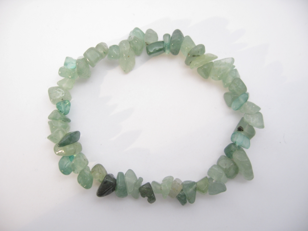 Dunne steen armband Aventurijn ( 12 stuks)