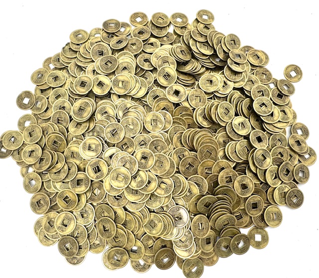 Chinese geluksmunten klein (1000 stuks)