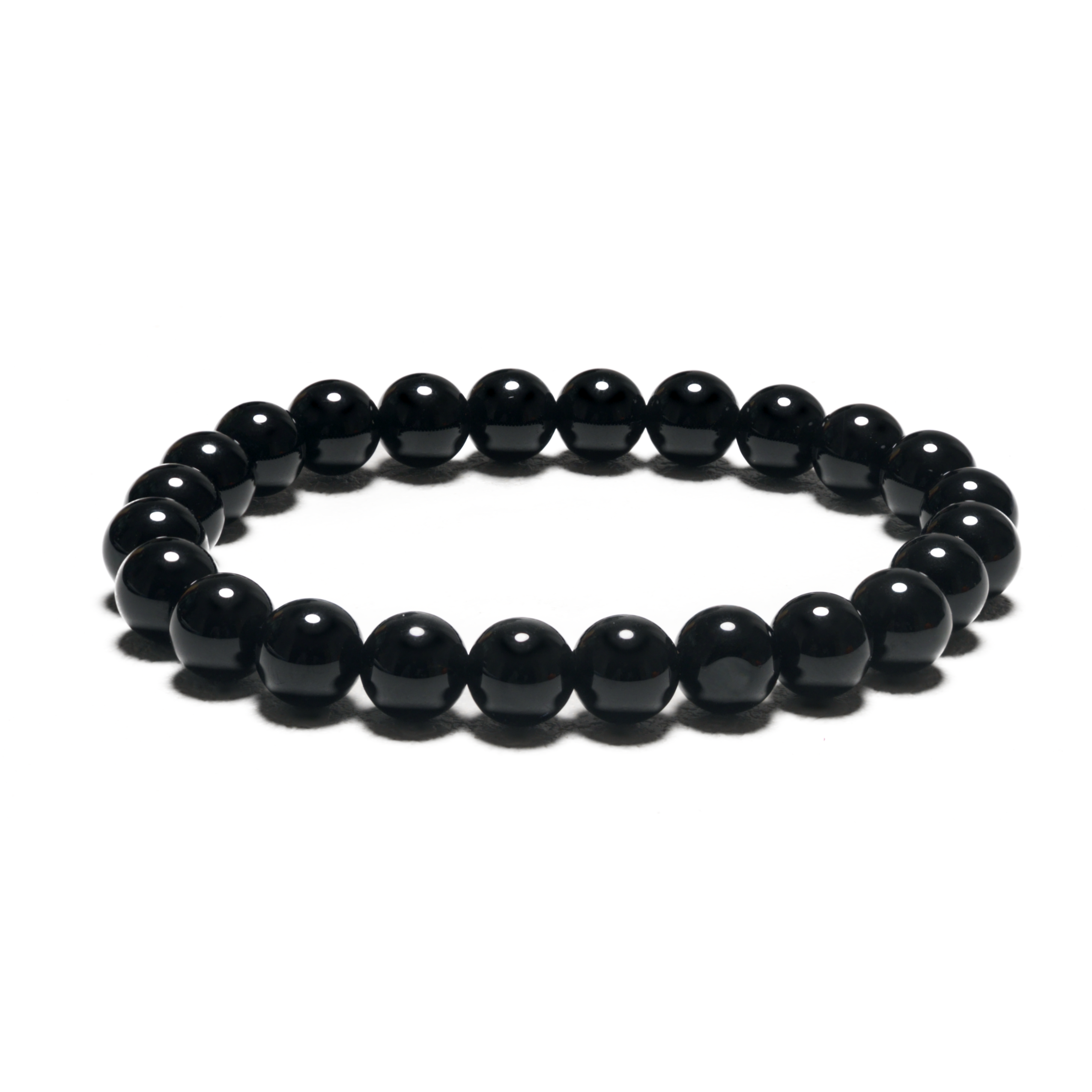 0,8cm steen armband Onyx