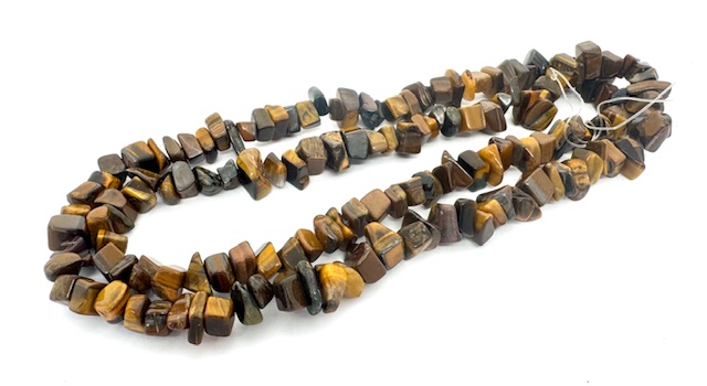 Edelsteen ketting 90cm Tijgeroog