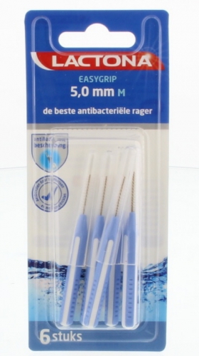 Easygrip interdental cleaners ragers  M 5 mm 6 stuks Lactona