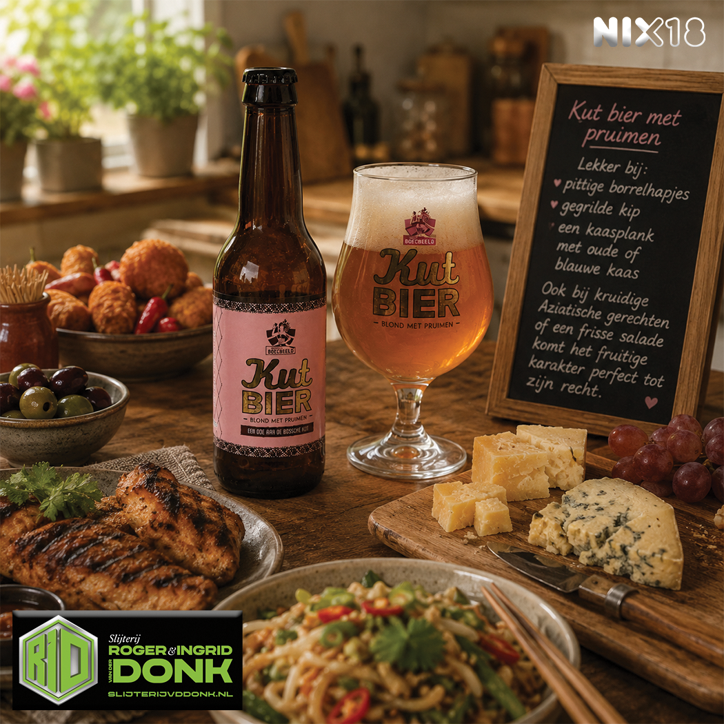 Kutbier blond met pruimen