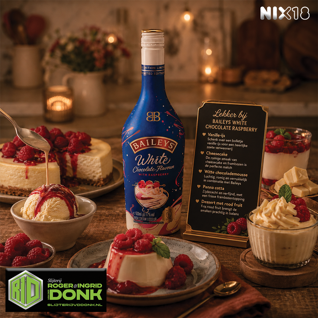 Baileys White chocolade Rasberry