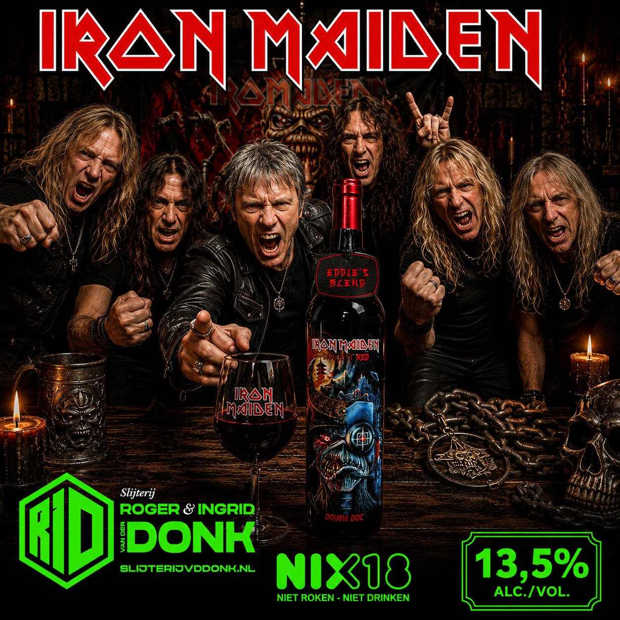 Iron Maiden Darkest Red