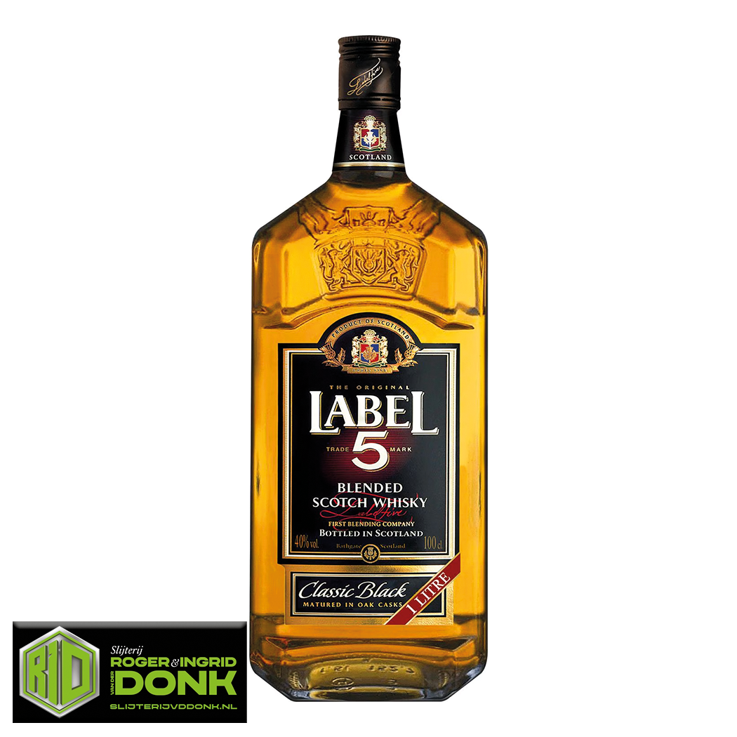 Label 5 Classic black