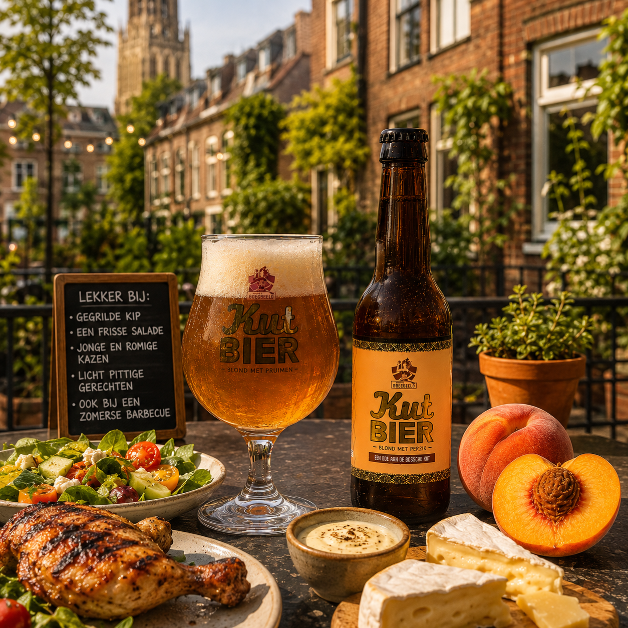 Kutbier met Perzik