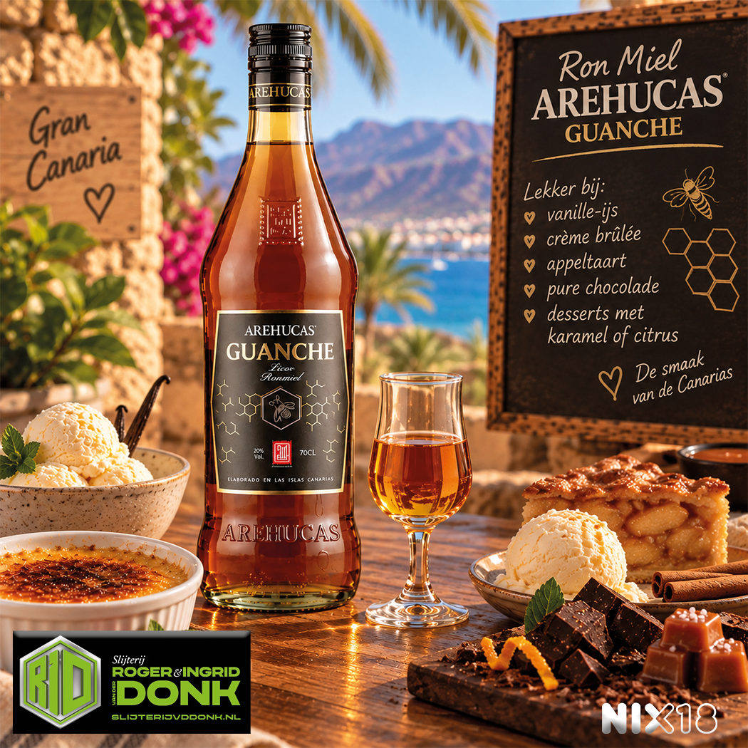 Ron Miel Arehucas Guanche honing rum
