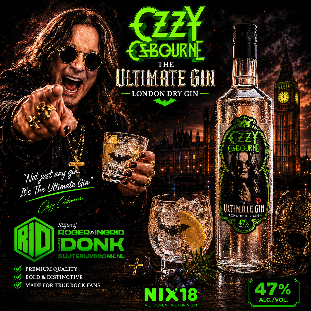 Ozzy Ozbourne Ultimate Gin