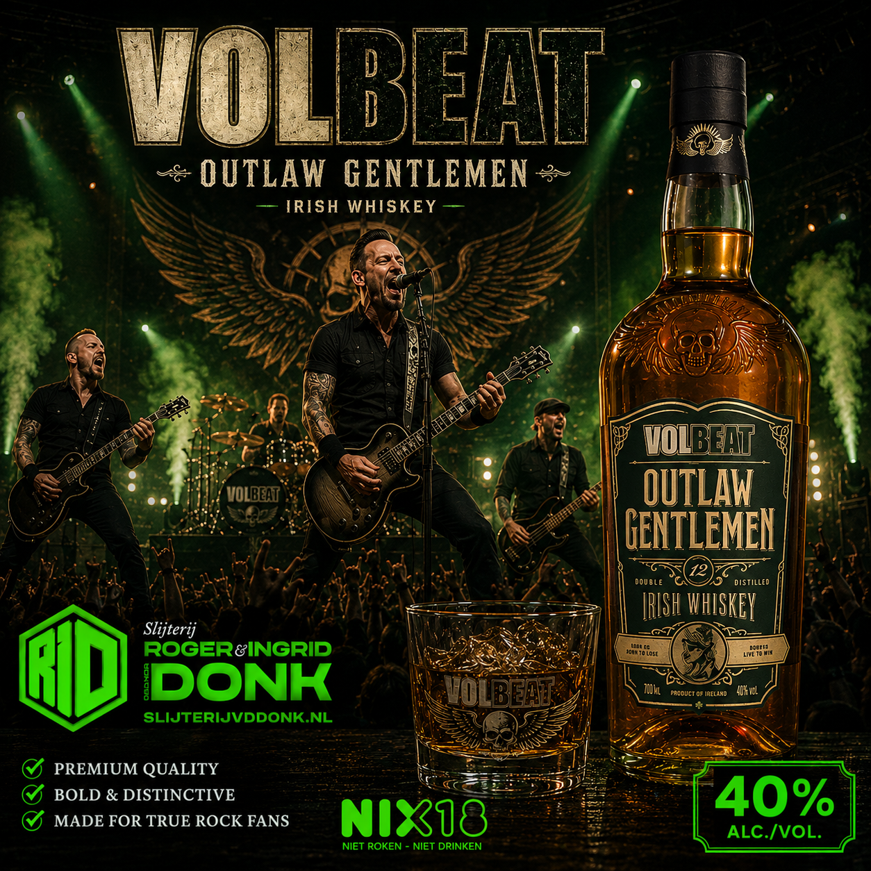 Volbeat Irish Whiskey 12 years