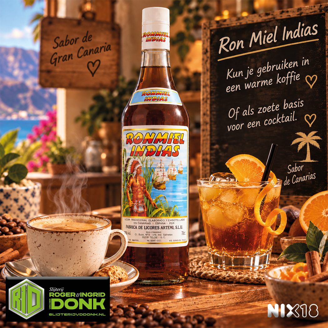 Licor Ron miel indias